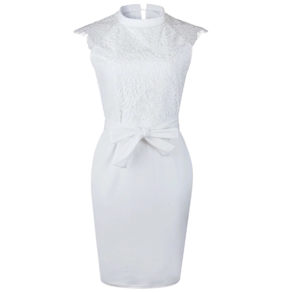 🆕 Romantic White Lace Dress - Picture 5 of 7